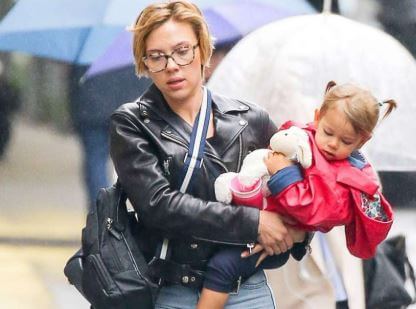 Scarlett Johansson With Her Daughter Rose